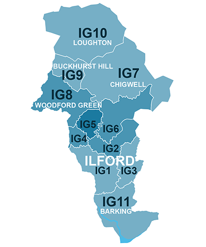 Ilford Map (House Sale Data)